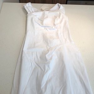 White form fitting dress